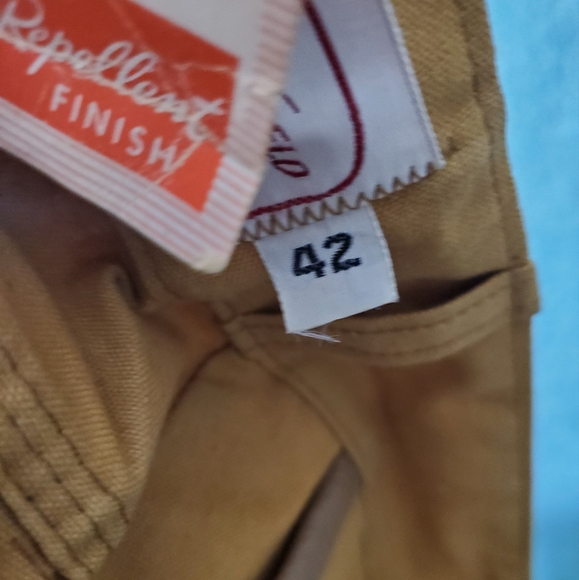 NWT Vintage Montgomery Ward Brush duck Pants Sz 42 Western Field Vinyl Faced Leg - Picture 6 of 7